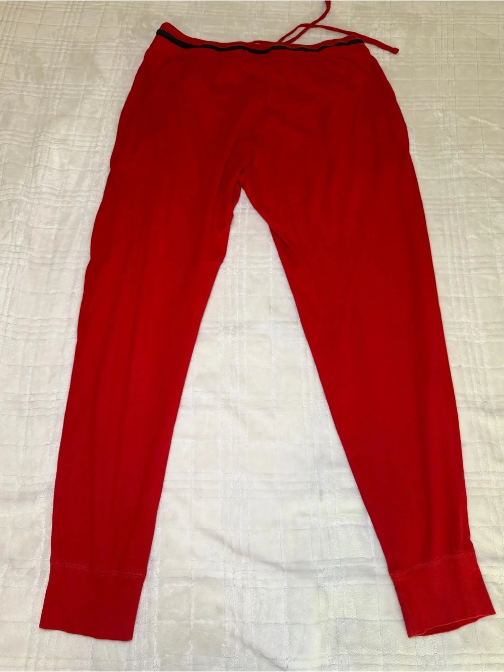 Polo by Ralph Lauren Boys Red Jogger Pants with Contrast Waistband